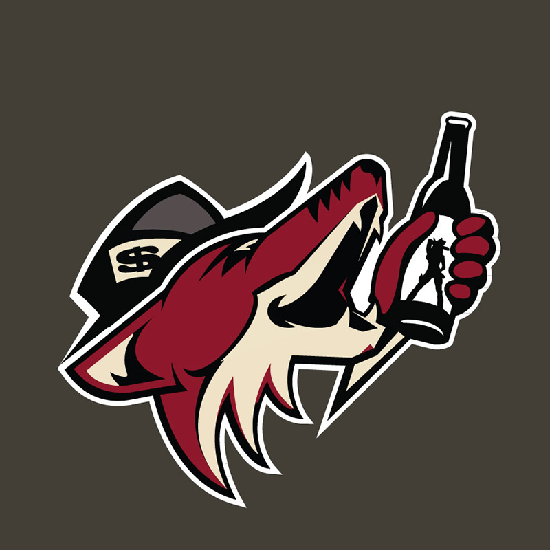 Arizona Coyotes Entertainment logo iron on heat transfer